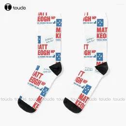 Damensocken MaKeogh Mp – Building A Better Burt Work, personalisierbar, Unisex, Erwachsene, Teenager, Jugendliche, 360°-Digitaldruck