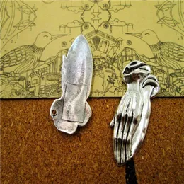 24pcs namaste takılar antika gümüş dua eller birlikte cazibe kolye el kolye zen jest diy malzemeleri 40x19mm221u