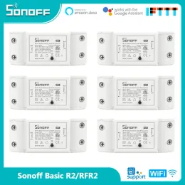 Controle sonoff básico r2/rfr2 mini módulo diy interruptor de luz wi fi sem fio app interruptor controle remoto 220v casa inteligente interruptores elétricos