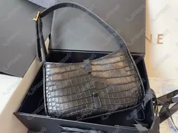 Tasarımcı Çanta Hobo Omuz Çantaları Kadınlar Tote Zincirleri Timsah Deri Çanta Çantası Tuval Timsah Vintage Lady