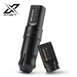 البنادق Xnet الوشم اللاسلكي آلة دوارة القلم قبضة إضافية 2400mAh بطارية 4.0 مم لسكتة دماغية لفنانين الوشم