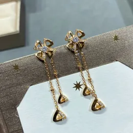 tassels delta designer dangle earrings for woman official reproductions luxury diamond crystal luxury classic style brand designer premium gifts with box 024