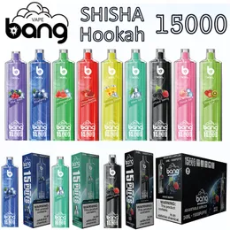 Einweg-Vape-Stift Bang XXL Hookah 15000 Züge E-Zigarette 13 Geschmacksrichtungen zur Auswahl 0 % 2 % 3 % 5 % einstellbarer Luftstrom 24 ml