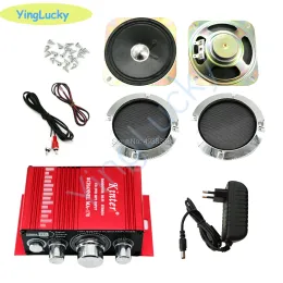 Consoles DIY arcade Speaker kit with 4inch speaker and amplifier Cover Mesh game consoles Accessories Kits DIY arcade cabinet