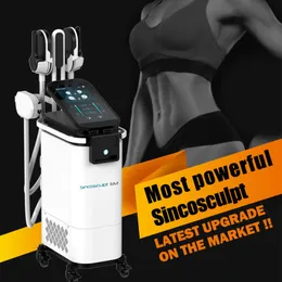 Mais recente 4 alças Ems Muscle Não invasivo Modelador de corpo Escultura de gordura Remove Constrói emagrecimento muscular Ems Body Sculpt Machine com tecnologia RF