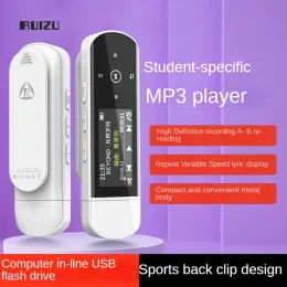 Player Ruizu X69 1632GB Mp3 Player USB Mp3 med FM, Pedo Meter Ebook, Pedo Meter Mp3 Player Bluetooth Audio Player HiFi Reproduktor