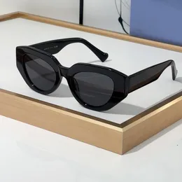 1421 geometriska solglasögon svart grå kvinna lyxglasögon nyanser occhiali da sole uv400 glasögon
