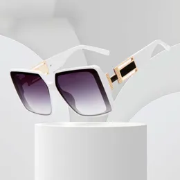 sunglasses 2024 Fashionable Square Style Men and Women Trendy Street Photos, Sunglasses with Personalized Metal Decoration for Eyes