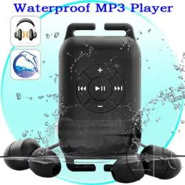 선수 방수 MP3 플레이어 이어폰 MP4 런 수영 서핑 스포츠 클립 휴대용 Walkman Mp3Player Music Player FM
