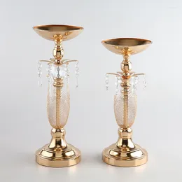 Candle Holders Gold European Vintage luksusowy Nook Creative El Container Industrial Center de Table Wedding Decoration