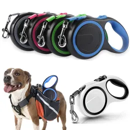 Leashes 3/5/8M Pet Dogs Extending Leash Durable Nylon Automatic Retractable Doggy Leash Leads for Small Medium Large Dog Walking Supplie