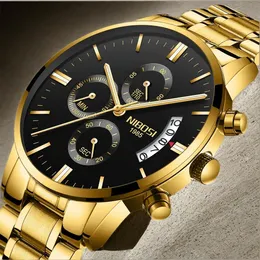 Nibosi Relogio Masculino Mens Watches Top Brand Luxury Famous Watch Fashion Casual Chronograph Military Quartz Wristwatch 240227