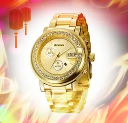 Luxo Big Size Mens Relógios Mulheres Alta Qualidade Auto Data Time Chain Pulseira Relógio Rosa Ouro Prata Caso Quartz Bateria Movimento Moda Vestido Relógios de Pulso Presentes