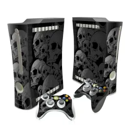 Aufkleber Black Skull Designs Spielekonsole Aufkleber für Xbox 360 Fett Vinyl Decal Haut Großhandel