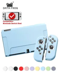 Cases DATA FROG TPU Protective Cover Case CompatibleNintendo Switch OLED Soft Multicolor Protection Shell For Switch Oled Accessories