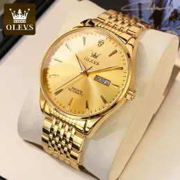 Watches Olevs Top Brand Men's Automatic Mechanical Watch Waterproof Stainless Steel Strap Scratchproof Men Automatic Wristwatch