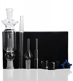 IN MAGAZZINO 10mm 14mm 18mm Scatola nera Kit di nettare Set Bruciatore di olio di vetro Tubo Bong d'acqua Tubi di tabacco Accessori per fumatori Titanio Nai5401528