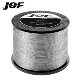 Linie JOF Pletające się linia połowowa 4/8 pasme 500m 1000M Multifilament PE Linia połowowa 18LB88LB Strong Japan Cord do łowienia karpii