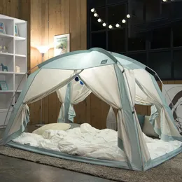 Zasłony łóżka z baldachimem w pełni automatyczne namiot namiot moskitiery dla dorosłych i dzieci składanie przenośnych dzieci dzieci zasłona pokój 240220