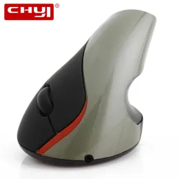 الفئران chyi 2.4g اللاسلكي الفأر العمودي المريح مريح قابل للشحن 1600DPI الفئران البصرية الفئر