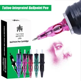 Иглы, 20 шт., встроенная шариковая ручка для татуировки, одноразовые, 5 цветов, универсальные иглы для картриджа для рисования татуировки, иглы для роторной машины