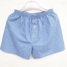 Cuecas tipo tecido algodão boxers masculinos cueca aro calças home shorts