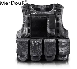 Rozładowywanie kamizelki taktycznej Airsoft Molle Vest Protection Plates Colete USMC Soldier Combat Vest Army Camuflage Aminer S1919525407