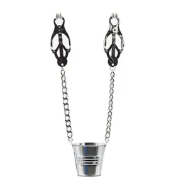 metal nipple clamps clips bondage bdsm gear adult sex toys torture devices for women Nipple clips with small bucket8488816