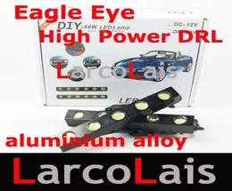 2x5 LED 10W 고전력 방수 흰색 독수리 눈 주간 주행 조명 역 DRL 알루미늄 합금 4428696