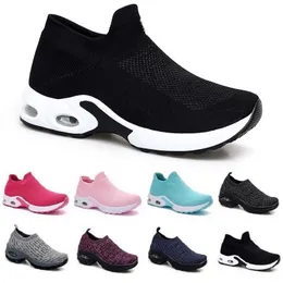 Style07 Fashion Men Running Shoes White Black Pink Laceless Bortable Bekväma herrtränare Canvas Shoe Designer Sports Sneakers Runners