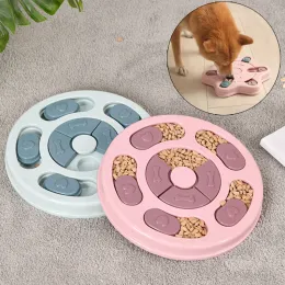 Brinquedos quebra-cabeça interativo brinquedos para animais de estimação para cães gatos animais placa de alimentação lenta tigela filhote de cachorro grande cão brinquedos mascotas produtos honden speelgoed