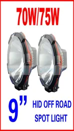 2pcs 9quot inç 70W 75W Hid Xenon Sürüş Işık Noktası Taşkın Işın SUV Atv Offroad 4WD 4x4 936V 3200LM IP67 H3 Jeep Kamyon Sis L9893384