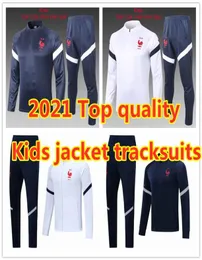 2021 FFF kids jacket tracksuits MBAPPE child sur 20 21 Griezmann POGBA boy football jacket training suit2925947