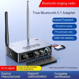 Adapter Egolden M9 Pro 3 i 1 Bluetooth 5.1 Mottagare och sändare FM Radio NFC Audio Adapter Buildin DSP Decoding