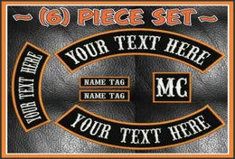 Nozioni di cucito personalizzate Biker Rockers Toppa ricamata con stemma termoadesivo sulla giacca MC Biker Back Patches5205824