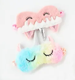 Unicorn Cute Sleeping Mask Eye Shade Cover Patch for Girl Kid Teen Blindfold Travel Makeup Eye Care Tools Night Accessories4897671