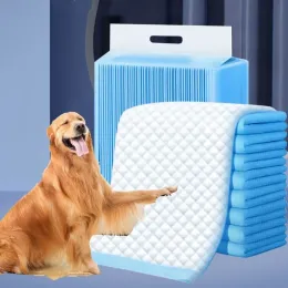 Bebek bezi 40pcs Süper emici köpek kedi Tek kullanımlık bebek bezi kalın deodorant köpek evcil hayvan idrarlı bebek bezi pedi mat kedi kumu tuvalet köpekleri