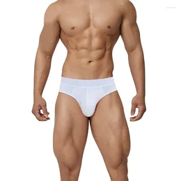 Underpants ORLVS AD763 Bikini Low Waisted Sexy Briefs Men's Triangle Low-rise Comfortable Quick Dry Men Sissy Boxers &