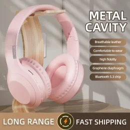 Kulaklık/Kulaklıklı Yeni HS V5 Kafa Monte Kablosuz Bluetooth 5.3 Mikro Stereo Surround Müzik Oyunu Kulaklık Desteği TF Kartı