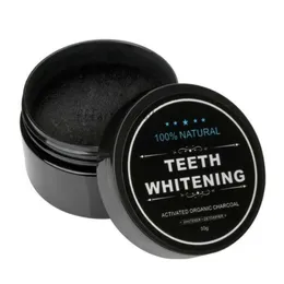 Fabrika fiyatı! Diş temizleme Beyazlatma Gücü etkinleştirilmiş organik kömür tozu güzel gülümseme dişleri diş beyazlatıcı siyah gevşek toz 30g