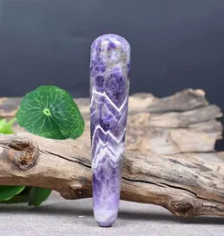 Yoni Wand Natural Amethyst Jade Wand Healthcare Vaginal Muscle Stone Body Massage Tool för kvinnor MX1912285906499