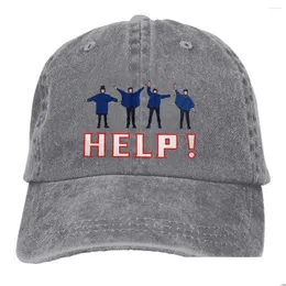 قبعات الكرة المغسولة مينس بيسبول قبعة تساعد الشاحنة Snapback Dad Hat The Beatle Band Golf Hats Drop Association Association Scarves DHZ5J