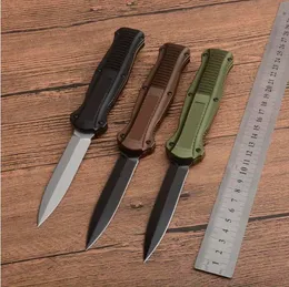 Infidel 3310 Automatic OTF knives D2 Steel Blade Aviation Alumnium Handle EDC Pocket BM42 Tactical gear Survival knife with sheath BM 3300 3320 3400 3350 4600 C07 A07