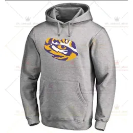 Felpa con cappuccio da uomo NCAA LSU Tigers College Football 2019 Campioni nazionali Pullover Salute al servizio Sideline Therma Performance 773