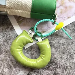 Keychains Keychain For Bags Cotton Filling Lanyard Green Key Strap Silicagel Keyrings Key-chain Couple Phone Case Pendant