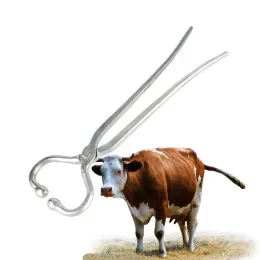 Trasportatori Bovini Strumento per bestiame Anello per naso di mucca in acciaio inossidabile Pinze per trasporto Bovini per bovini Strumento per tirare bovini Dispositivo per piercing al naso di mucca 1 pezzo