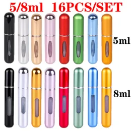 Bottle Perfume Bottle Set 8Ml 5Ml Refillable Bottle with Spray Pump Empty Cosmetic Containers Travel Atomizer Bottle Free Shipping