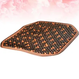 Car Seat Covers Wooden Beaded Cover Massaging Cool Cushion For Truck Breathable Mat Office Chair ( Color )