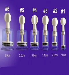 6pcslot 6 Size Manual Up Nipple Clitoris Vacuum Sug Cup Nipple Bondage Pump Nipple Clitoris Stimulator BDSM Toys Adult 6090493