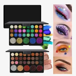 Shadow-Lidschatten-Palette, 29 Farben, Lidschatten, Schimmer, Glitzer, Nude-Kosmetik, Perlglanz-Erdfarbe, Augen-Make-up, Lidschatten, Damen-Make-up